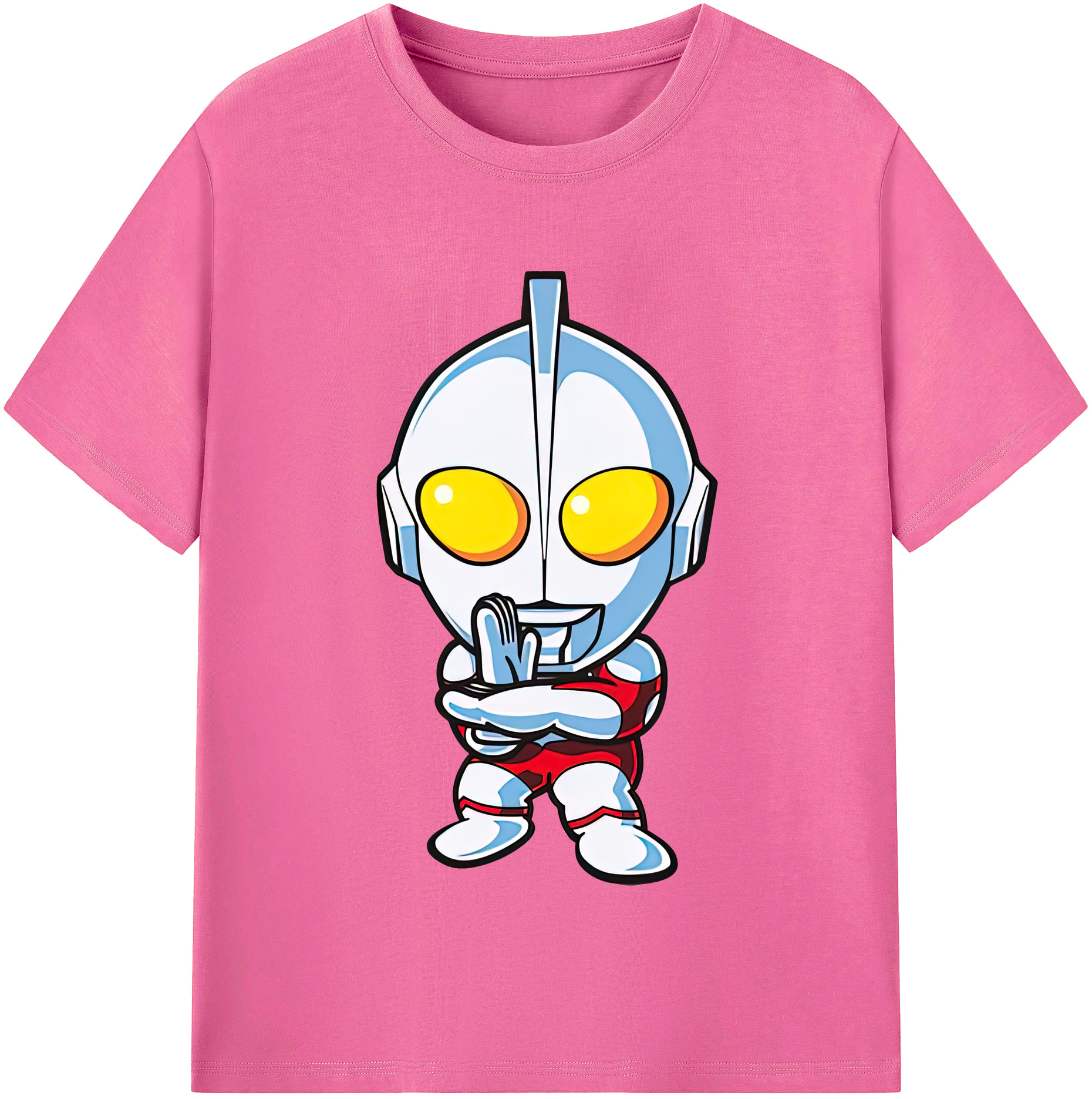 （画像用） ウルトラマン Ultraman レディースカジュアルプリントTシャツ（綿100％）
